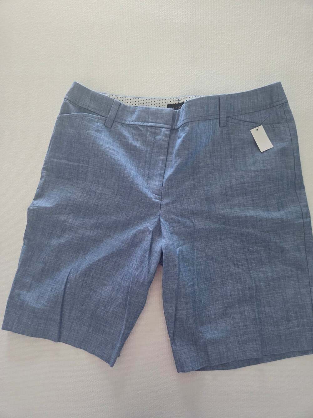 NWT Talbots Perfect Short Bermuda Women's Size 14 Navy Blue 10.5” Inseam NEW